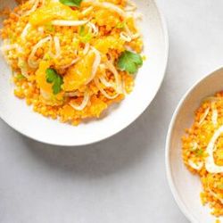 Linsensalat mit Orange
