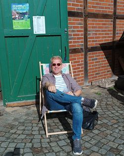 Hoffest Liegestuhl