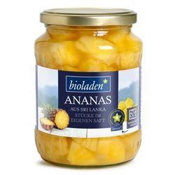 Ananas im Glas Bioladen