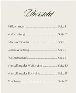 Übersicht Weintasting