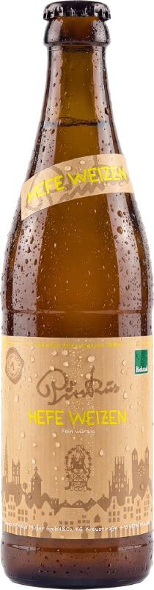 Produktfoto zu Pinkus Hefe-Weizen KISTE (8 x 0,5l)