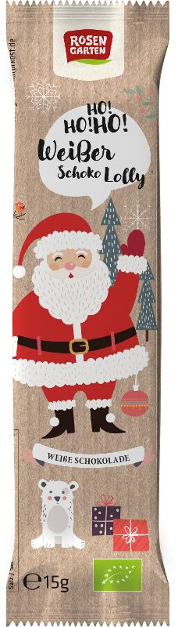 Produktfoto zu Lolly Nikolaus - weiße Schokolade