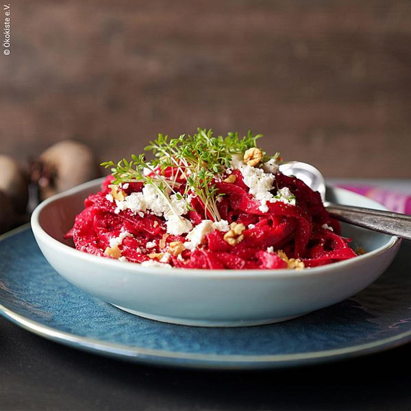 Produktfoto zu Rezept: Pink Pasta (2 Portionen)