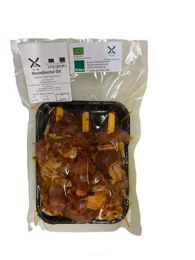 Produktfoto zu Hähnchenspieße mit Paprika (3er)