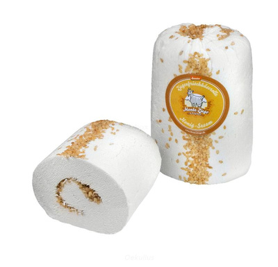 Produktfoto zu Ziegenfrischkäse Honig Sesam