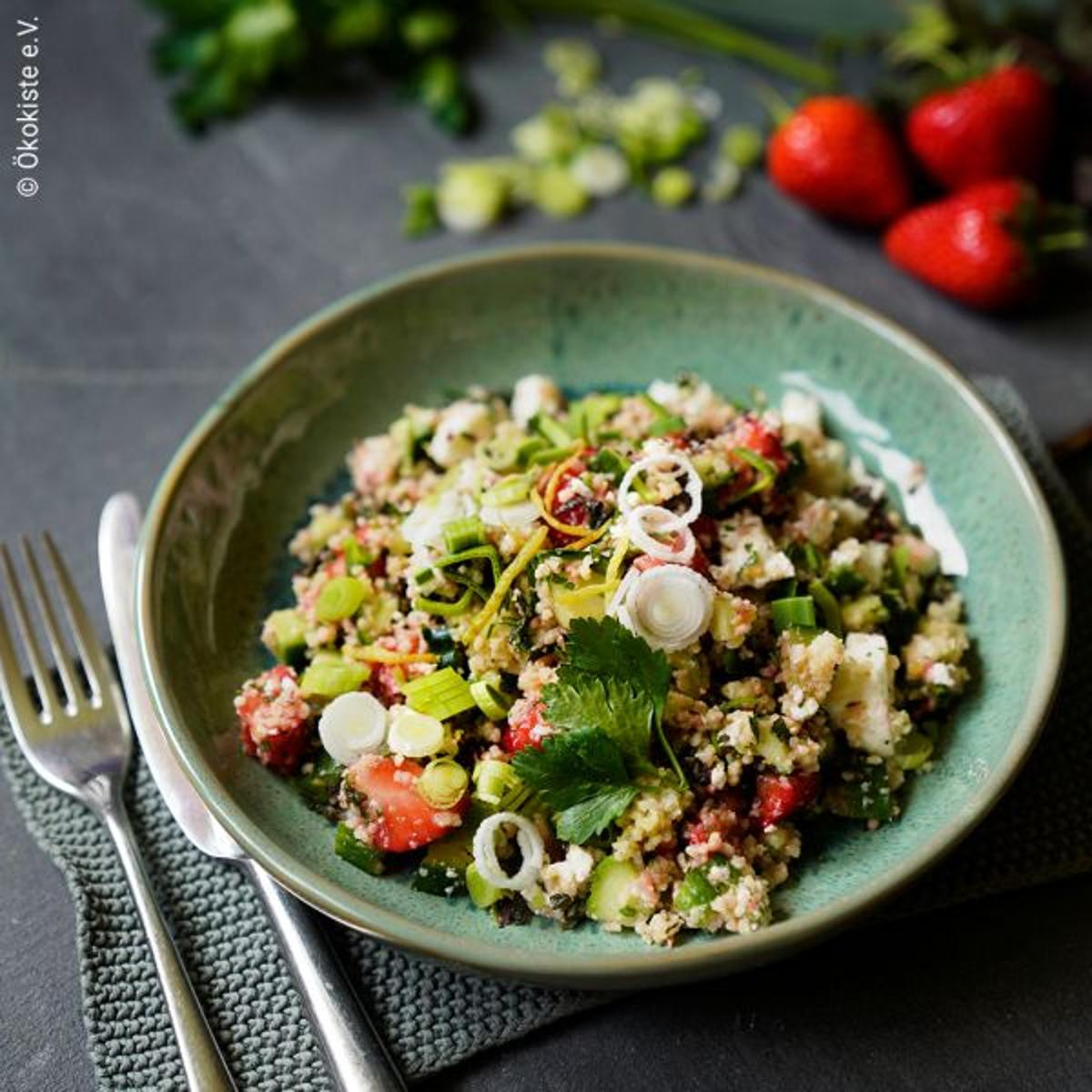 Rezept: Erdbeer Tabouleh (4 Portionen)