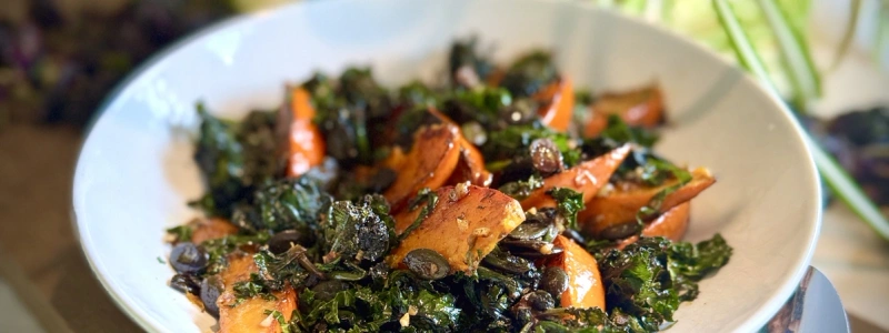 KI generiert: Das Bild zeigt einen in zwei Hälften geschnittenen Butternut-Kürbis auf einem Holzschneidebrett mit herzförmiger Aussparung. Der Kürbis ist leuchtend orange und hat sichtbare Kerne.