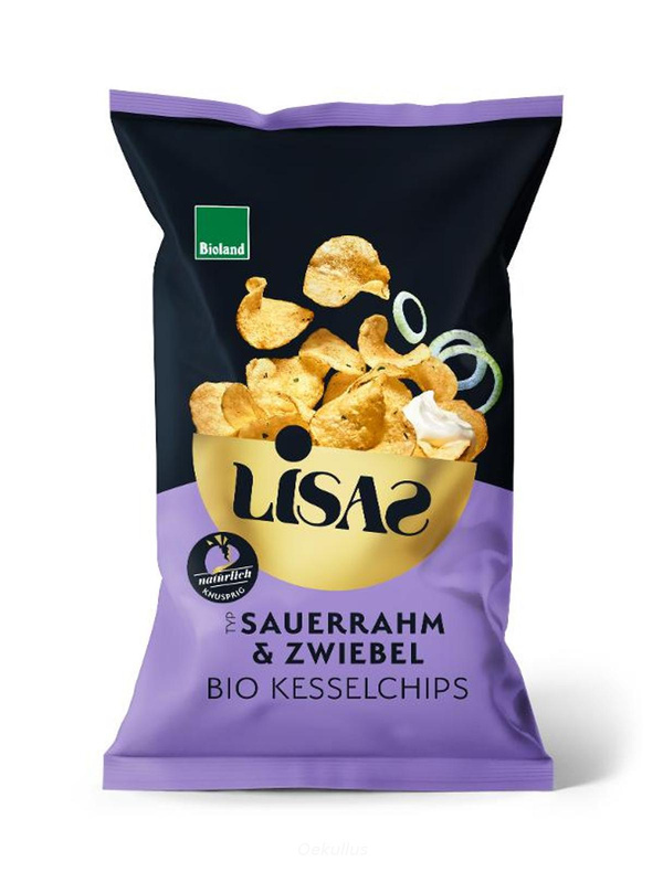 Produktfoto zu Lisas Kesselchips - Sauerrahm Zwiebel