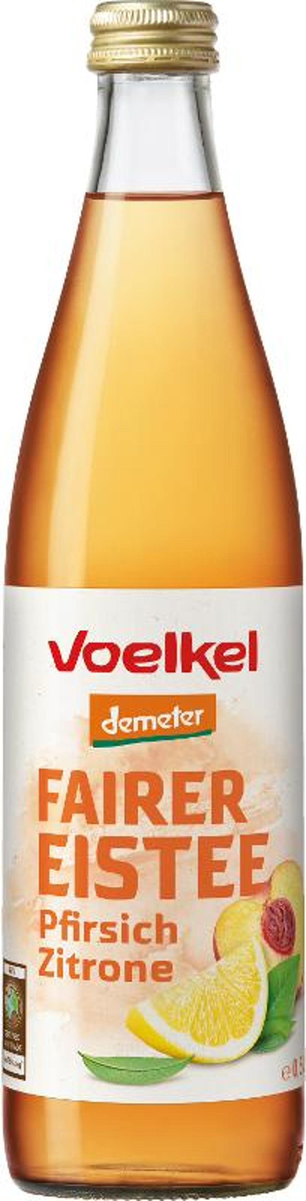 Produktfoto zu Eistee mit Pfirsich und Zitrone (0,5l)