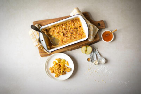 Produktfoto zu Rezept: Apple Crumble mit Quittengelee (4 Portionen)
