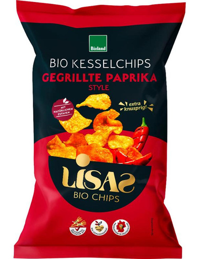 Produktfoto zu Lisas Kesselchips Grillpaprika