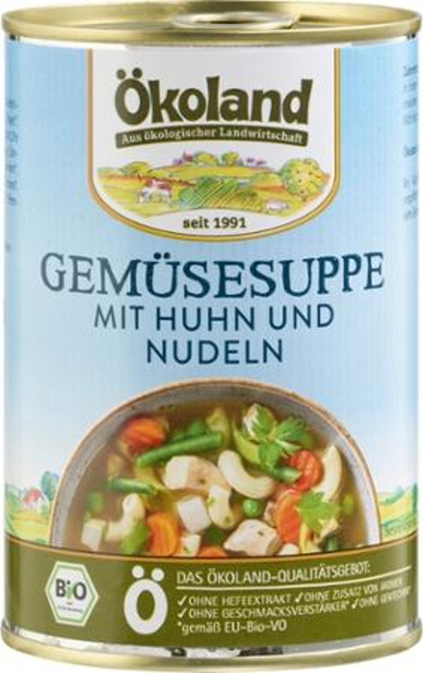 Produktfoto zu Gemüsesuppe mit Huhn