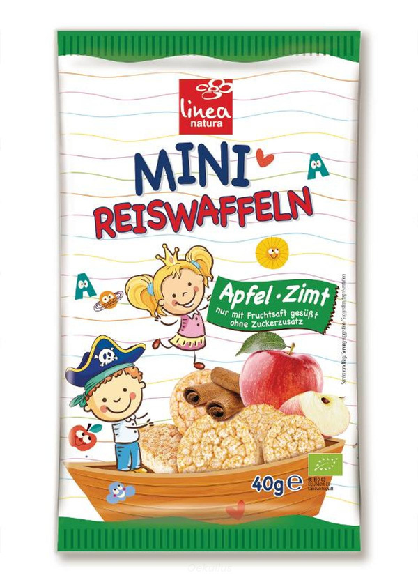 Produktfoto zu Mini Reiswaffel Apfel Zimt
