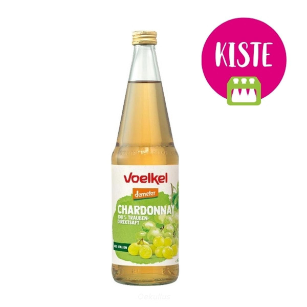 Produktfoto zu Traubensaft weiß KISTE Voelkel (6x0,7l)