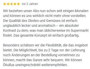 KI generiert: Fünf-Sterne-Bewertung eines Abonnements mit lobenden Kommentaren zu Qualität und Flexibilität.