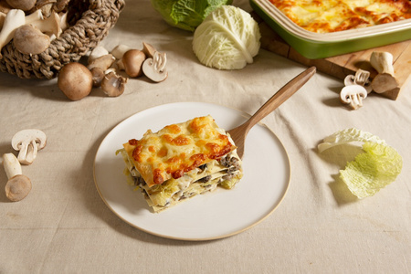Wirsing-Pilz-Lasagne
