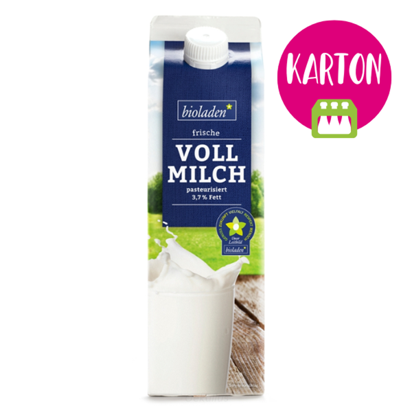 Produktfoto zu KARTON Frische Vollmilch (3,7%) (10x1L)