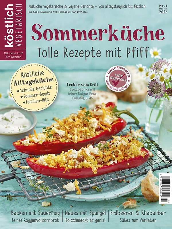 Produktfoto zu Kochzeitschrift köstlich vegetarisch