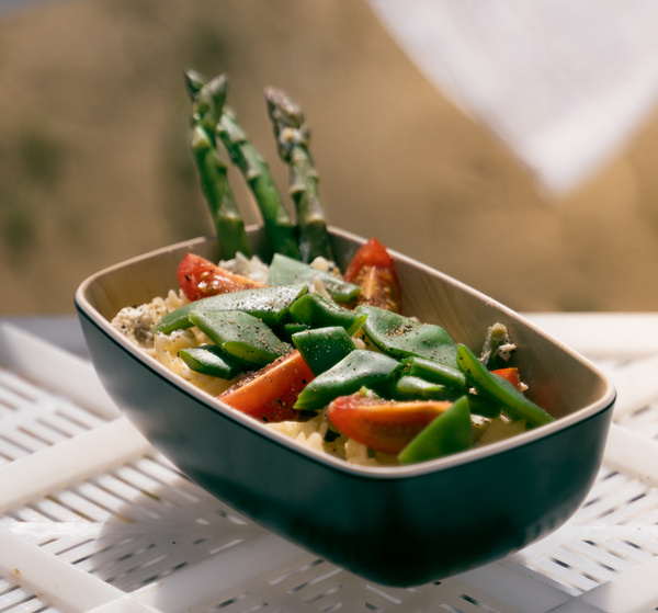 Pasta mit Spargel in Ricotta-Zitronen-Soße