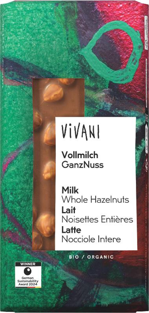 Produktfoto zu Vollmilch-Schokolade GanzNuss