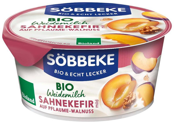 Produktfoto zu Sahnekefir Pflaume Walnuss