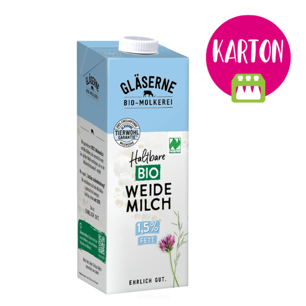 Produktfoto zu KARTON fettarme H-Weidemilch (12x1l)