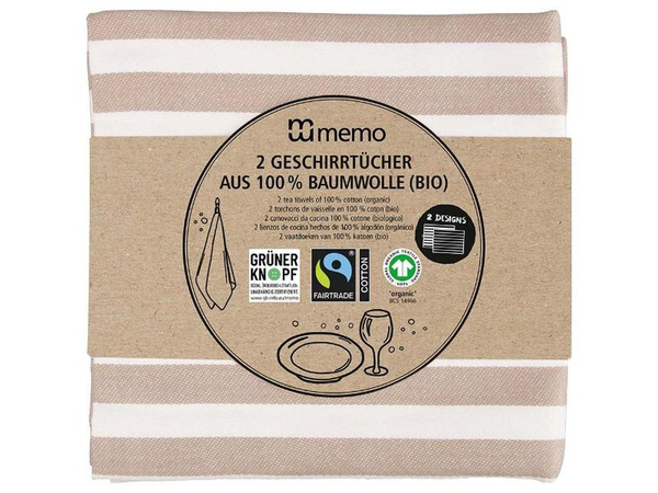 Produktfoto zu Geschirrtücher Baumwolle (2 Stück)