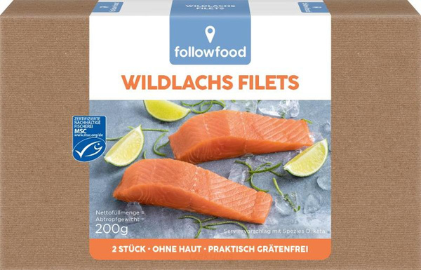 Produktfoto zu Wildlachs Filets (2 St.)