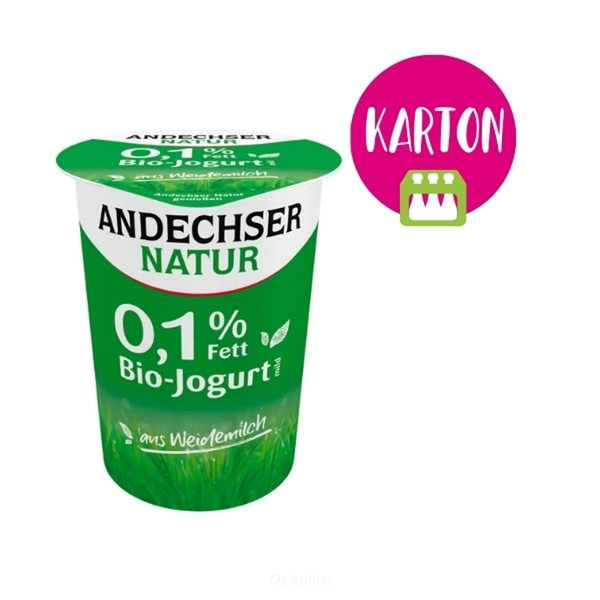Produktfoto zu KARTON Naturjoghurt Fit - 0,1% Fett  (6x500g)