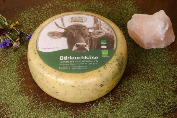 Produktfoto zu Heumilch Bärlauchkäse