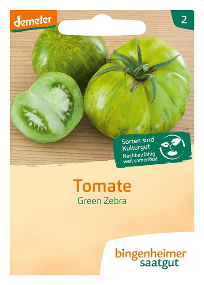 Produktfoto zu Tomate "Green Zebra" (Saatgut)
