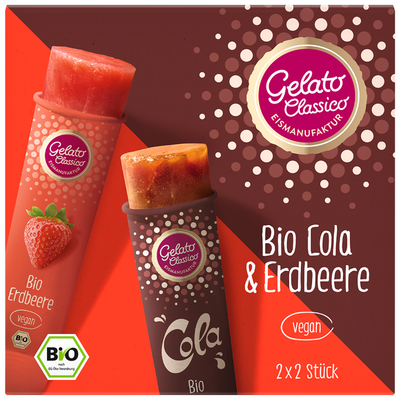 Produktfoto zu Wassereis Cola  Erdbeere Box (4 St.)