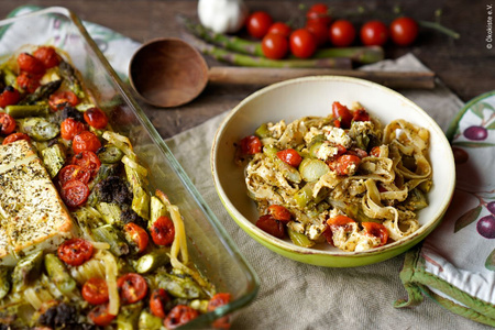 One-Pot Pasta mit Spargel