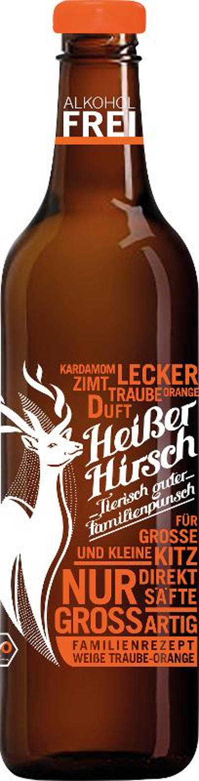 Produktfoto zu Heißer Hirsch Punsch Orange (alkoholfrei)