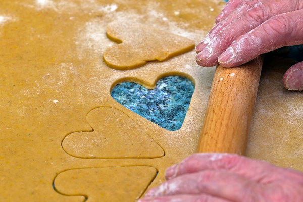 Dinkelkekse backen