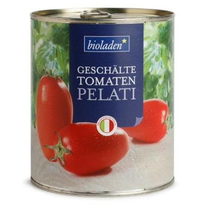 Produktfoto zu b*geschälte Tomaten Pelati 800g
