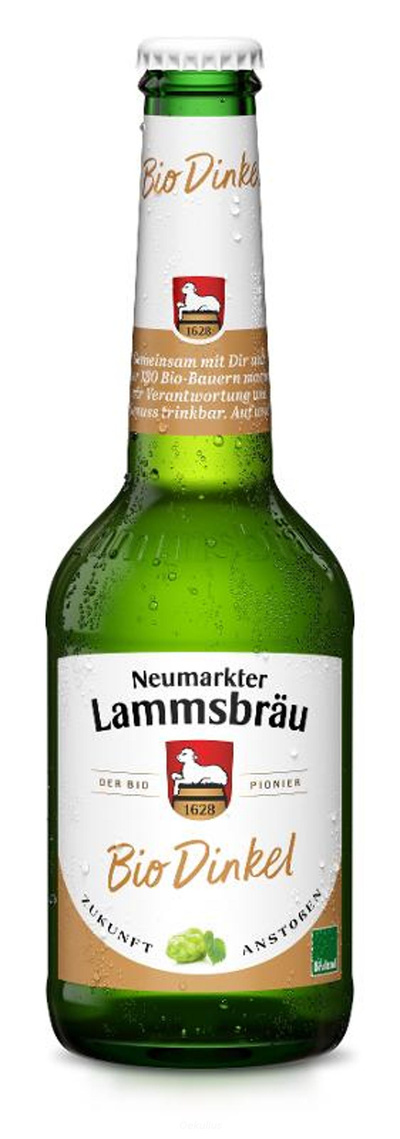 Produktfoto zu Lammsbräu Dinkelbier KISTE (10 x 0,33l)
