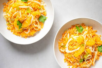 Linsensalat mit Orange
