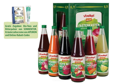 Produktfoto zu Voelkel Fastenkasten KISTE (6 x 0,7l)