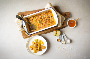 Apple Crumble mit Quittengelee