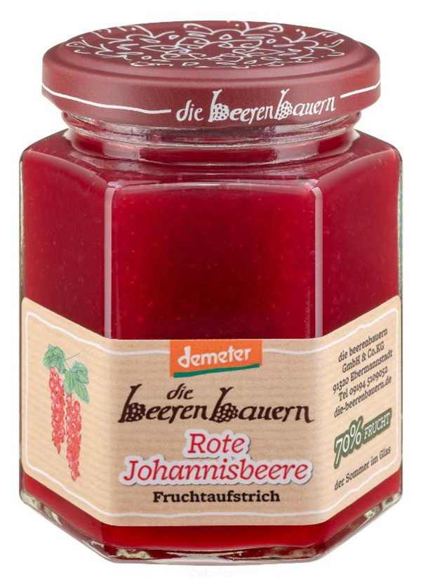 Produktfoto zu Rote Johannisbeere Fruchtaufstrich