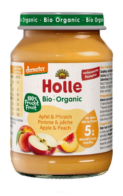 Produktfoto zu Apfel Pfirsich Babykost - 6 x 190g