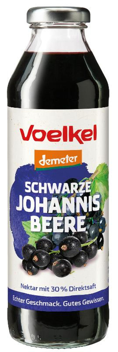 Produktfoto zu Schw. Johannisbeeren Nektar KISTE (8 x 0,5l)