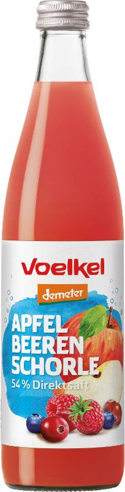 Produktfoto zu Apfel Waldbeeren Schorle 0,5l