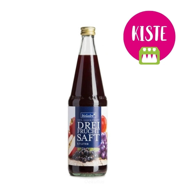 Produktfoto zu Dreifruchtsaft rot KISTE (6x0,7l)
