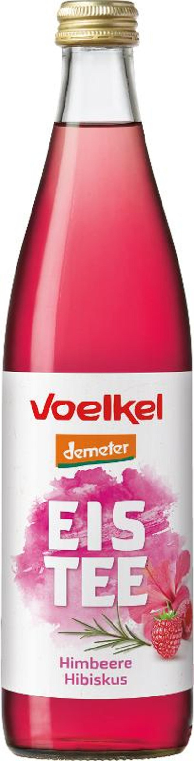 Produktfoto zu Eistee mit Himbeere Hibiskus (0,5l)