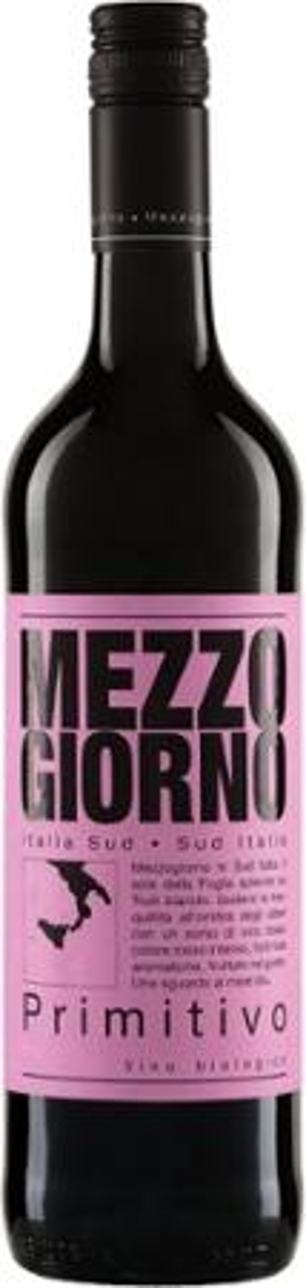 Produktfoto zu Mezzogiorno Primitivo Karton (6x0,75l)