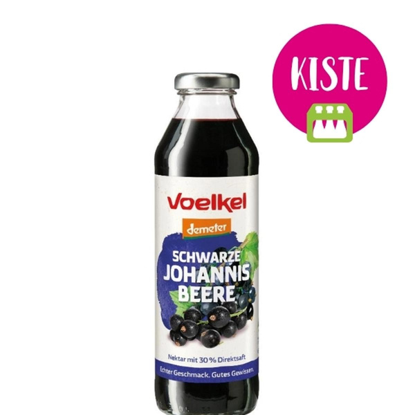Produktfoto zu Schw. Johannisbeeren Nektar KISTE (8 x 0,5l)