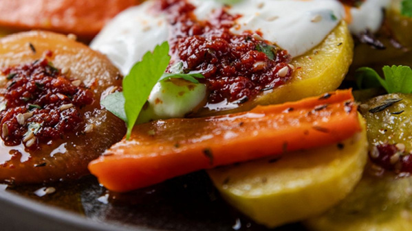 Röstgemüse mit Sesamöl