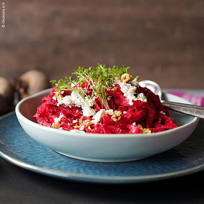 Produktfoto zu Rezept: Pink Pasta (2 Portionen)